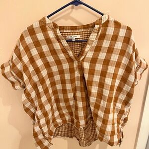 Beautiful plaid top - MadeWell brand